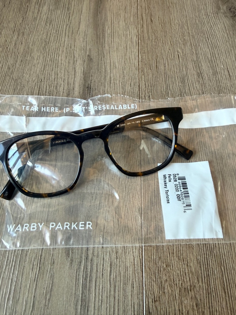 Warby Parker Felix Eyeglasses – Whiskey Tortoise | Medium (135mm) | NEW Frames - Picture 6 of 7